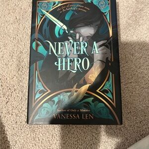 Never a Hero Hardcover Book